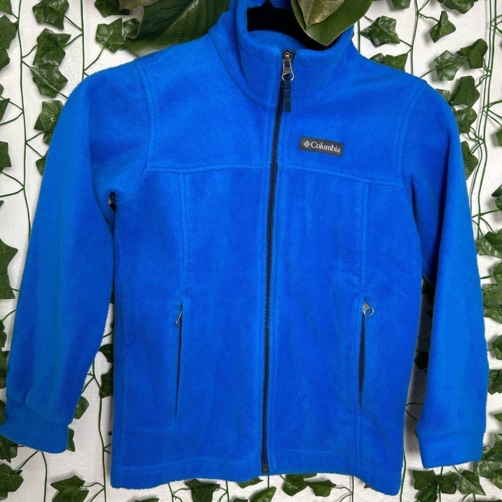 Columbia Kids Bright Blue Fleece Jacket - Picture 2 of 3